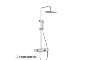 Душевая стойка Excellent Rain Krotos хром