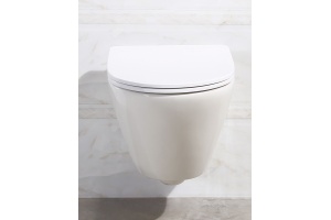 Унитаз подвесной BelBagno Alpha безободковый, с сиденьем микролифт BB2177SC - 3