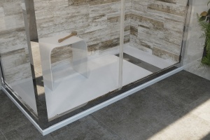 Поддон для душа STWORKI Эстерсунд 160x80 белый камень, с сифоном - 2