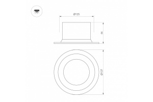 Встраиваемый светильник Arlight MS-DROP-BUILT 040341 - 2