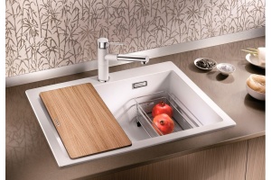 Мойка из гранита Blanco Pleon белый (521683) - 3