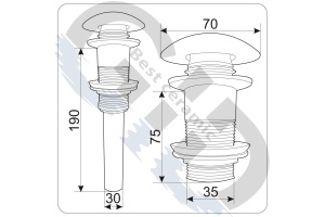 Донный клапан Gid BLM100 - 2