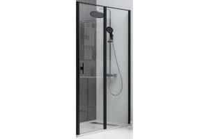 Душевая дверь Allen Brau Priority 120 профиль черный матовый стекло прозрачное - 3