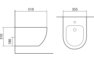 Биде подвесное Aquatek Европа белый матовый (AQ1016-MW) - 2