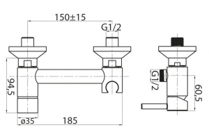 Гигиенический душ Cezares Articoli vari (CZR-DA3-01) - 3