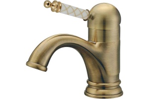 Смеситель для раковины Boheme Medici бронза с белым