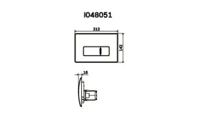 Кнопка смыва AM.PM Pro M I048051 хром глянцевый - 3