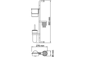 Стойка Wasserkraft K-1448 - 3