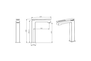 Смеситель для раковины Boheme Q белый с красным - 2