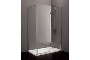 Душевой уголок Cezares Verona 120х100 хром стекло прозрачное