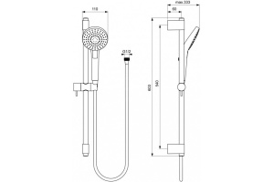 Душевой гарнитур Ideal Standard IdealRain (B2233AA) - 2