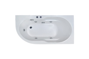 Ванна акриловая Royal Bath Azur Standart 150x80 R с гидромассажем белый