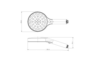 Душевая лейка с шлангом Vincea Inspire вороненая сталь - 3