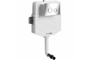 Смывной бачок скрытого монтажа Wasserkraft Aller кнопка смыва хром