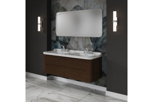 Kerasan Waldorf База подвесная под раковину 150см, с 4 мя ящиками, цвет темный орех (noce)