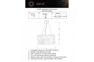 Подвесной светильник Aployt Milena APL.654.03.60 - 3