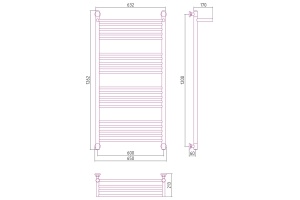 Полотенцесушитель водяной ДР 
