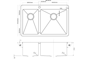 Мойка кухонная Zorg Inox R 78-2-51 R - 2