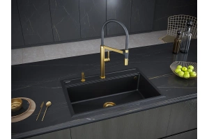 Мойка кухонная Paulmark Stepia 75 черный матовый - 3