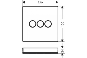 15736600 HG Select glass Trio/Quattro запорный/переключающий вентиль - 3