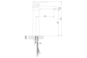 Смеситель для раковины Lemark Status хром (LM4409C) - 2