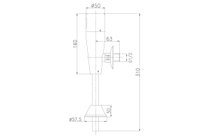 Смывное устройство для писсуаров Lemark Project LM4654CE сенсорное - 2