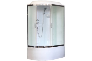 Душевая кабина Royal Bath 120х80 R профиль хром стекло рифленое