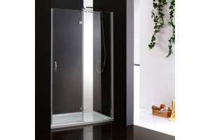 Душевая дверь Cezares Bergamo 90 хром стекло прозрачное