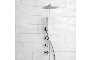 NEW A8651.313.314.090.118.326.087.103 Встраиваемый комплект для ванны с верхней душевой насадкой, лейкой - 2