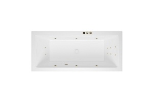 Ванна акриловая Excellent Heaven Slim Smart 170х75 с гидромассажем белый - бронза