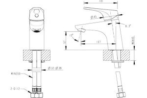 Смеситель Bravat Drop-D F148162C для раковины - 3