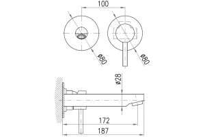 Смеситель для раковины Rav Slezak Seina хром - 2