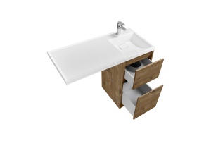 Тумба под раковину без фасада Aquaton Лондри 40 светлое дерево - 3