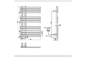 Полотенцесушитель электрический Boheme Venturo белый, матовый (723-MW) - 2