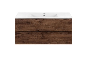 Тумба с раковиной Vincea Gio Mia 120 темное дерево