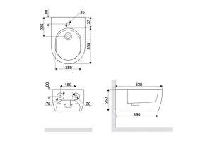 Подвесное биде Excellent Doto белое глянцевое - 3