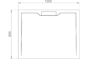 Поддон для душа RGW STE MW 120x80 белый - 3