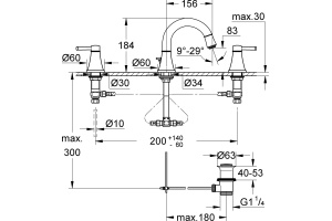 Смеситель Grohe Grandera 20417000 для раковины - 2