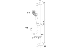 Душевой гарнитур Swedbe Harmony 5010 - 2
