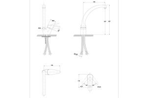Смеситель Kaiser County 55244-2 для кухонной мойки, серебро - 2