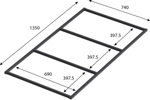 Ножки для душевого поддона Good Door Essentia 140x80 - 2