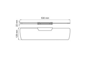 Wiese K-8924 Полка стеклянная - 3