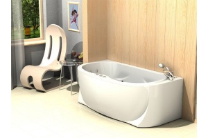 Акриловая ванна Акватек Мелисса 180x95 вклеенный каркас - 3