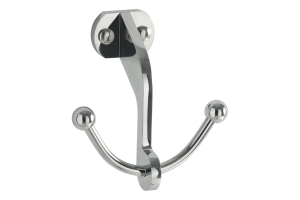 KERASAN Крючок двойной, цвет хром (СПЕЦ.ЦЕНА из наличия)