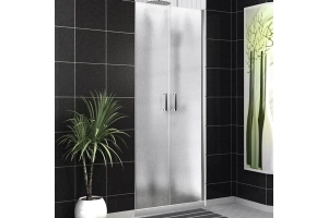 Душевая дверь в нишу BelBagno Uno 110х185 профиль хром стекло рифленое