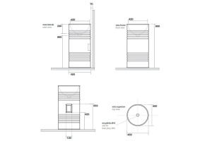 Kerasan Artwork Раковина свободностоящая 
