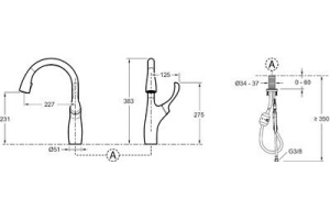 Смеситель для кухни Jacob Delafon Suzanne хром матовый - 2