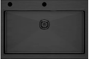 Мойка кухонная Paulmark Vast-Pro 75 темный хром