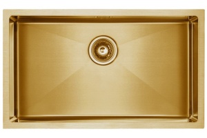 Мойка кухонная Paulmark Koher 74 брашированное золото