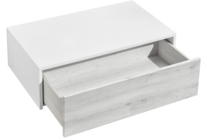 Тумба подвесная Aquaton Сакура 80 белый-светлое дерево